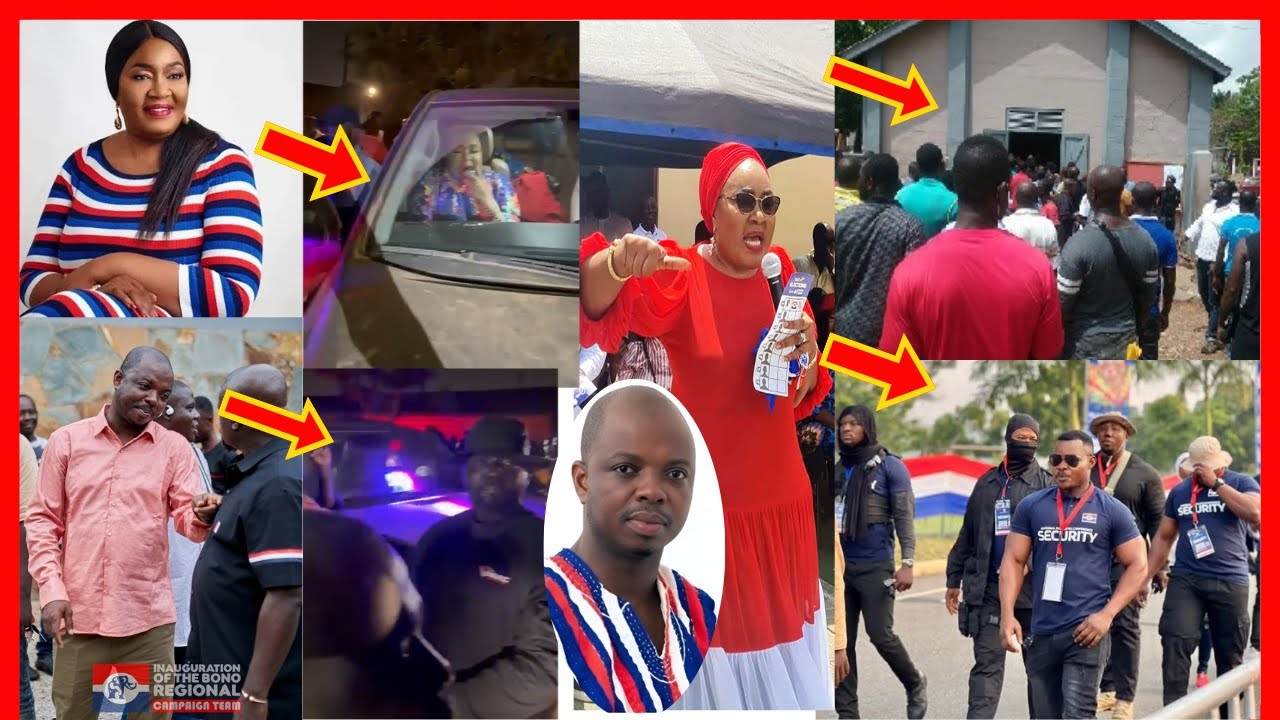 BREAK!! Naa Torshie Chased Away From Bono Campaign Auditorium Into Her Car, Team Ken Names Abronye