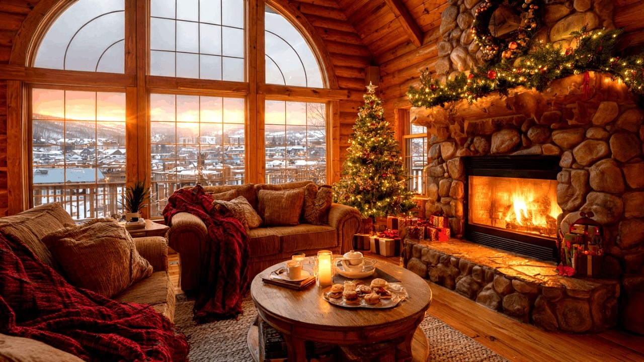 Feel Instantly Motivated in a Warm Cabin with Energizing Jazz Instrumental