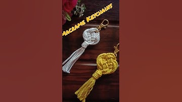 Macrame Keychain tutorial |Easy steps for beginners | DIY | Boho style #macrametutorial #diy #viral