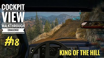 King of the Hill (Toughest Yet) Snowrunner Cockpit View Walkthrough Challenge #18 | Uncut | No Talk