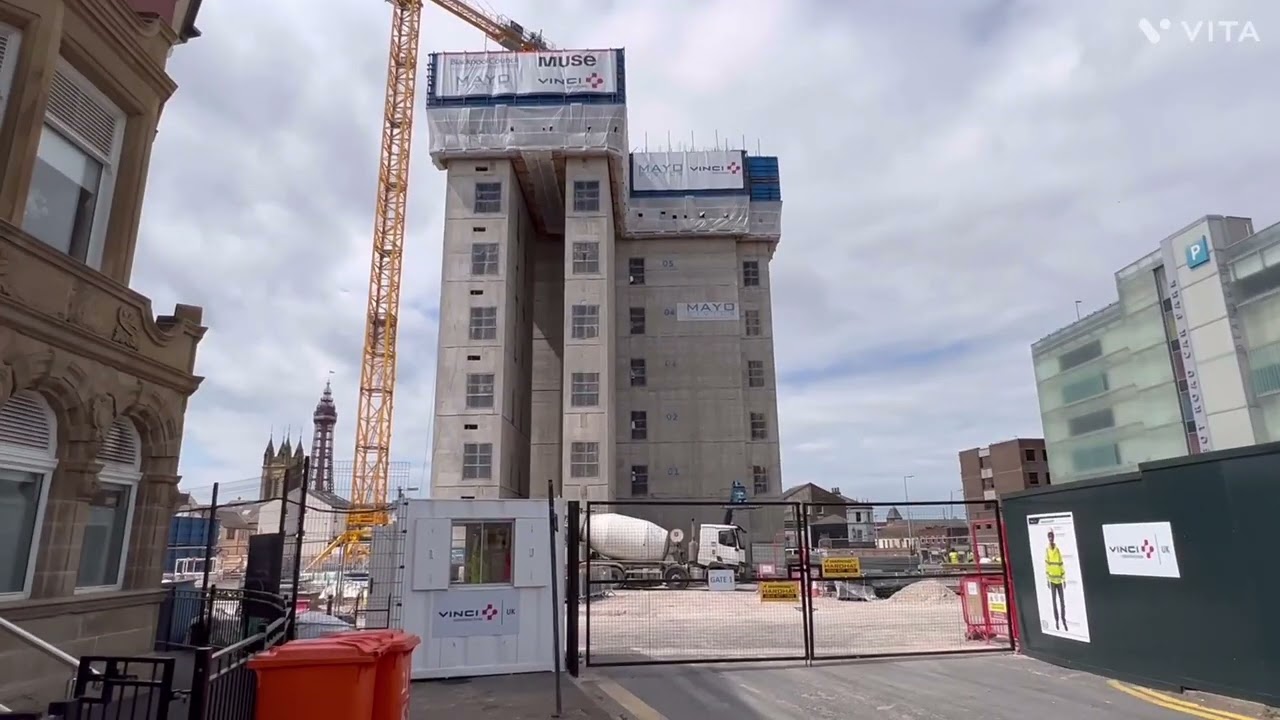New build in blackpool town centre