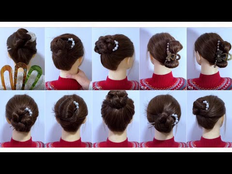 4 Simple & Easy DIY Hairstyles | Hairstyle Tutorial - YouTube