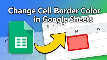 Hoe de kleur van de celrand in Google Sheets te veranderen || BACK-SPACE