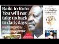 Raila to Ruto: You will not take us back to dark days | Morning Prime