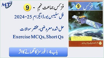 Physics 9th Chapter 4 in urdu medium Exercise MCQs and Short Questions for exam 2025 فزکس Unit 4