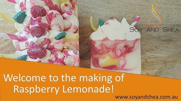 Raspberry Lemonade Cold Process Soap - Making & Cutting