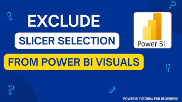 Power BI Trick : Exclude Slicer Selection from Visuals Using DAX! Step by Step guide
