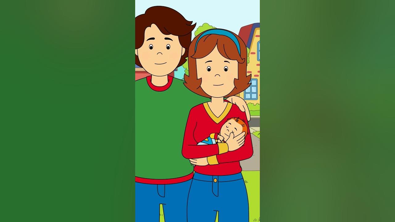 Cute Baby surprise for Caillou 🤭 #shorts