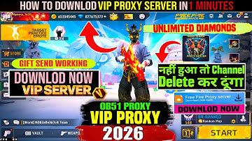 Free Fire Vip Proxy Server Download ( 100% Working )🥳💥Download Vip Proxy Server in 1 Minute FF Proxy