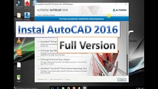 Cara instal AutoCAD 2016 full aktivasi | Instal alplikasi part 1