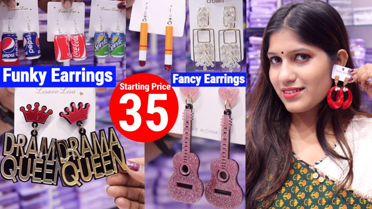 Fancy & Funky Earrings Collection | Zaveri VS | Earrings Wholesale Market in Kolkata