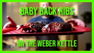 Smoked Baby Back Ribs on Weber Kettle using the Snake Method!
