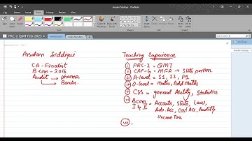 PRC-02 QMT Introduction By Sir Arsalan Siddique