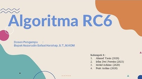 RC-6 || Keamanan Informasi ||