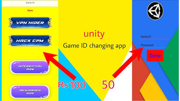 unity game ID changing app only in 100 | unity self clicking app | unity self earning | as mini app
