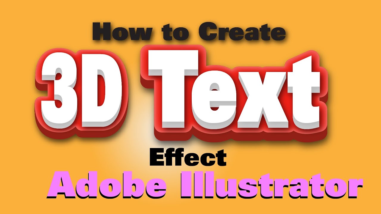 22 Text adobe illustrator Text Effect for Beginners !! #22 - YouTube