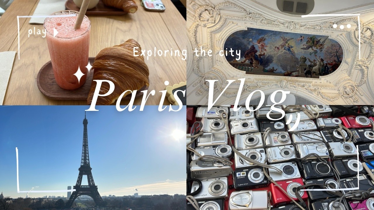Paris Vlog 🥐☕️ thrifting, cafes, + visiting art galleries!