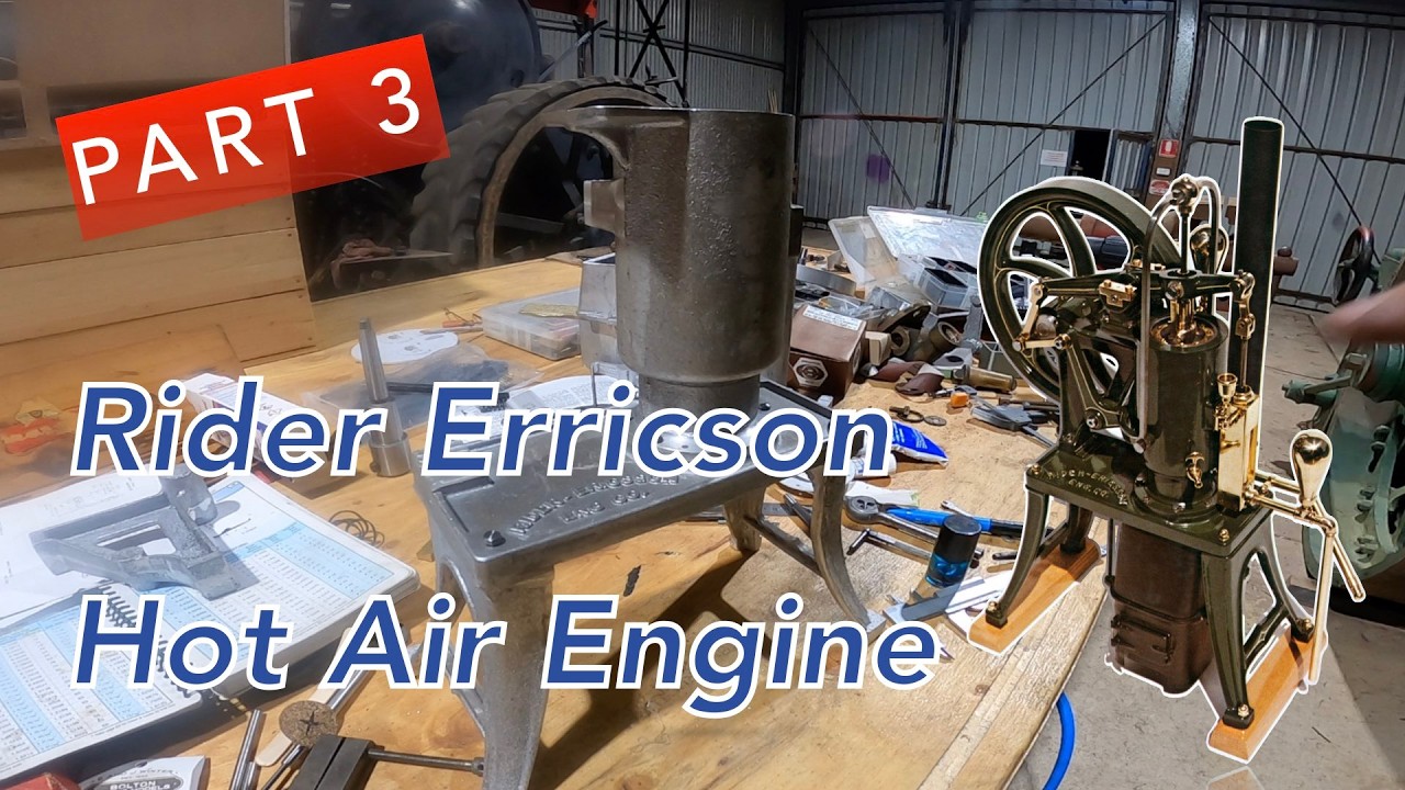 Rider Jet Engine RIDER ERRICSON HOT AIR ENGINE.. PART 3 - YouTube