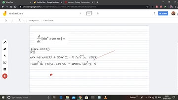 d(sin^n x . cos nx)/dx