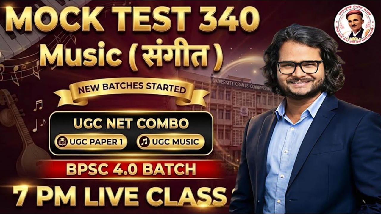 🚀 MUSIC MOCK TEST - 340 | Sangeet Shastra Theory MCQs for UGC NET, KVS, NVS & TGT Exams