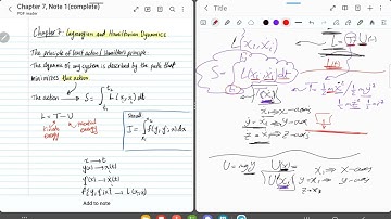 Classical Dynamics || Chapter 7 || Lagrangian & Hamiltonian Dynamics || Lecture 1