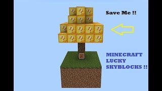 Surviving on a LUCKY BLOCK ISLAND in MCPE (minecraft survival) screenshot 5