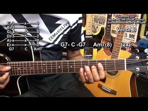 DIAMOND GIRL Seals And Croft Guitar Chords & Strumming Lesson EricBlackmonGuitar HD