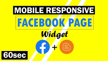 How to add facebook page in blogger - FB Page Widget for Blogger