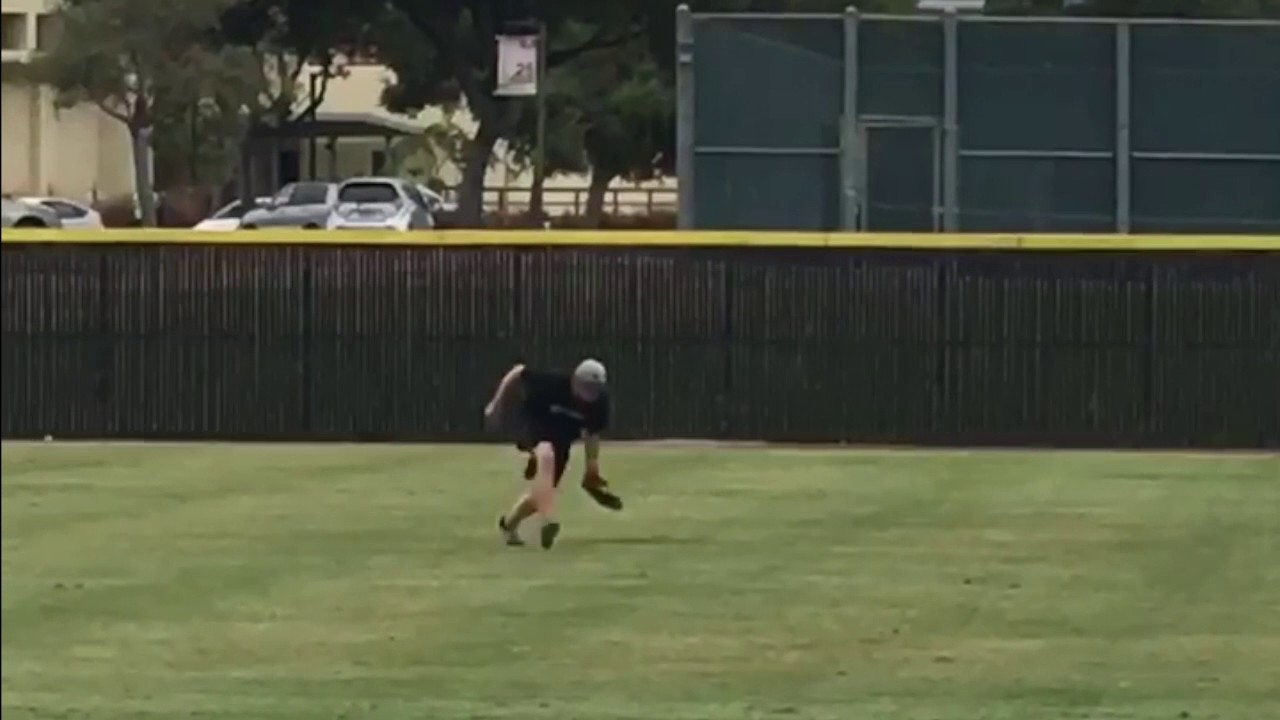 Outfield throws practice 7/17 YouTube