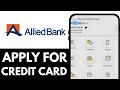 How To Apply For Allied Bank Credit Card Online | Step-by-Step