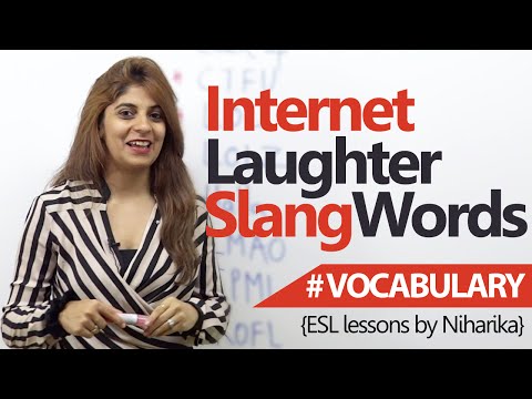 Learning English - Internet laughter slang words ( Free English Lessons)