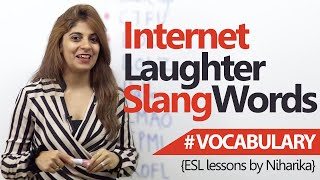 Learning English  Internet laughter slang words ( Free English Lessons)
