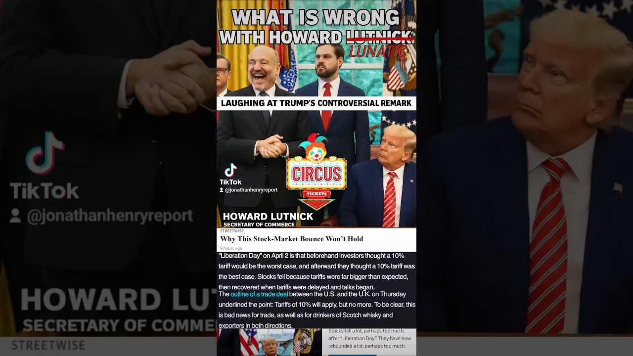 WHAT IS WRONG WITH HOWARD LUTNICK?