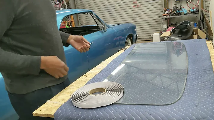 HOW TO INSTALL WINDOW GLASS WITH BUTYL TAPE Chevelle  REAR Window Installation 66/67 #3W1B