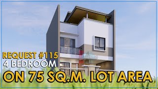 4 Bedroom on a 7.5 x 10 Meters Lot size (Request #115)