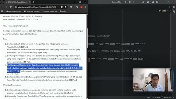 Tugas Praktikum 1 Struktur Data | Universitas Terbuka