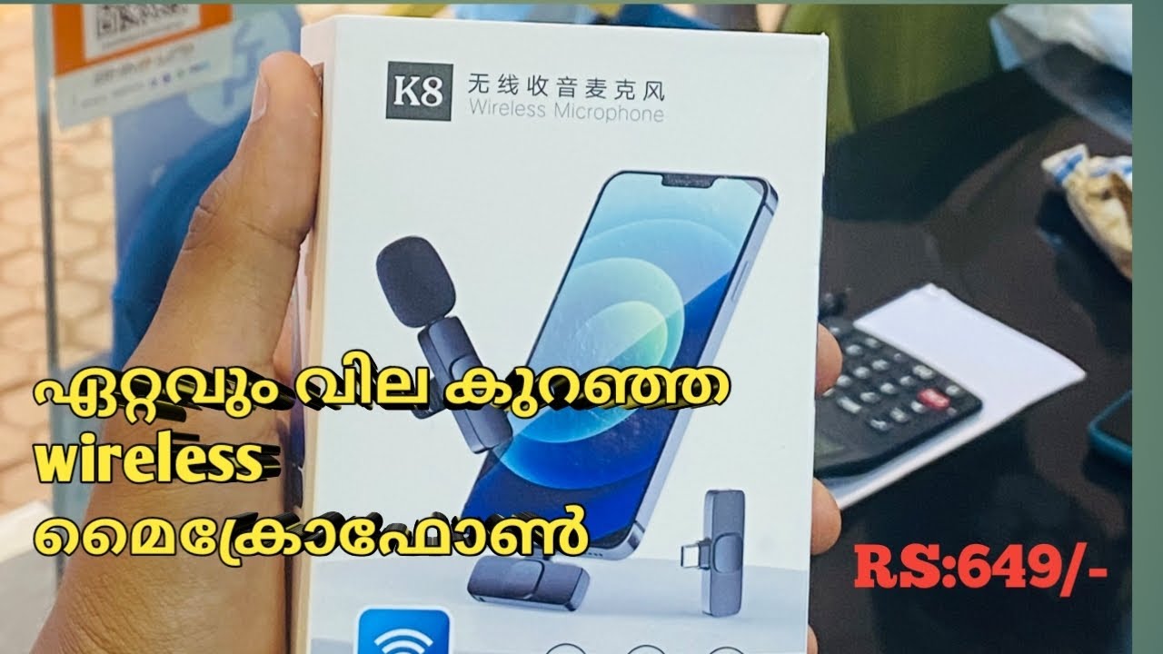 K8 wireless microphone(collar mic). [typec android and iphone