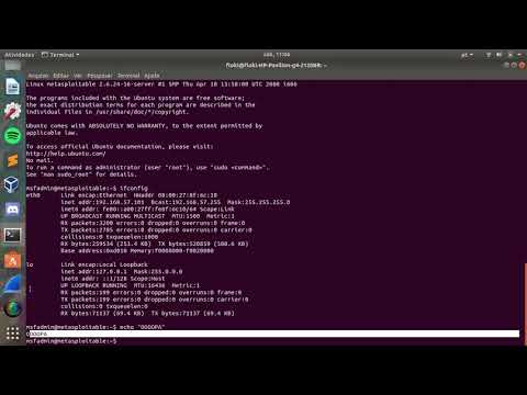 Prática protocolo Telnet Metasploitable 2