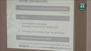 Audiência Pública do Plano Diretor