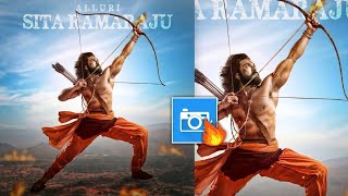 Ram Charan Alluri Sitarama Raju Poster Recreation || Rrr Poster editing || Cherry Editing Zone