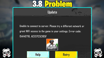 Unable to Connect Server Problem After Update 3.8 | BGMI Login Network or WiFi Problem 2025 ✅ BGMI