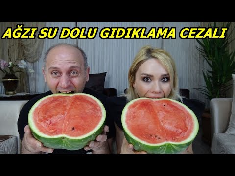 AĞZI SU DOLU GIDIKLAMA CEZALI KARPUZ CHALLENGE! RUKİYE ÇETİNKAYA