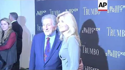 Tony Bennett and his wife Susan Crow arrive at the...