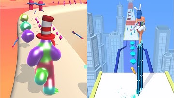 Blob Runner 3D vs High Heels - All Levels Gameplay Android, iOS
