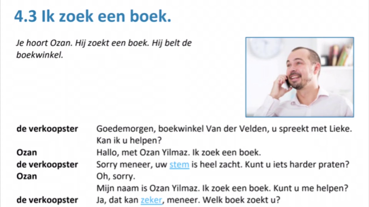 4.3 Ik zoek een boek - YouTube