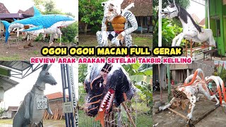 Ogoh Ogoh Macan Full Gerak. Review Arak Arakan Setelah Takbir Keliling Idul Fitri 2024