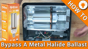 How To Retrofit Your 250W Metal Halide Flood Light Fixture Using LED Corn Lights!