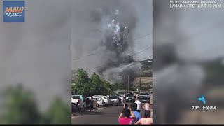 Fireworks set off in Lahaina house fire