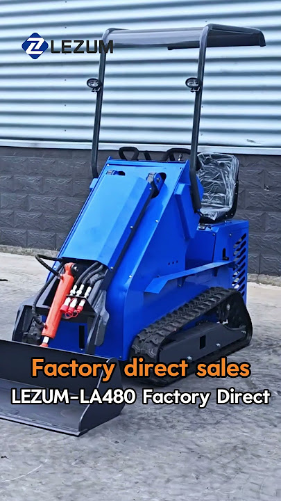 LEZUM LA480 Mini Small Skid Steer Loader Compact Chinese/China Telescopic Track/Crawler Skid Steer