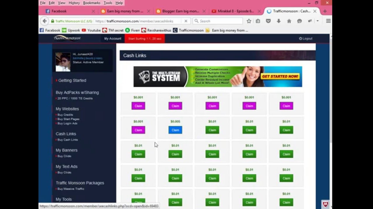 How to work on trafficmonsoon (Bangla Tutorial)